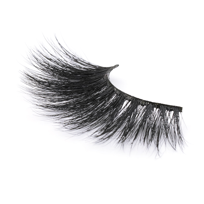 Soft and Lightweight 25mm Real Mink Fur Strip Lashes with Private Box Fashion False Eyelashes in 2020 YY121